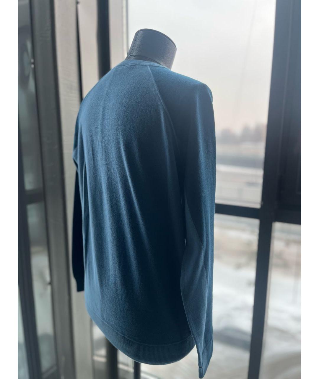 LORO PIANA Синий кашемировый джемпер / свитер, фото 2