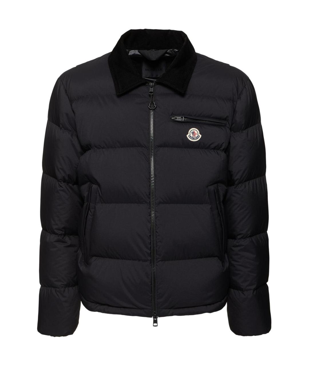 MONCLER Черный пуховик, фото 1