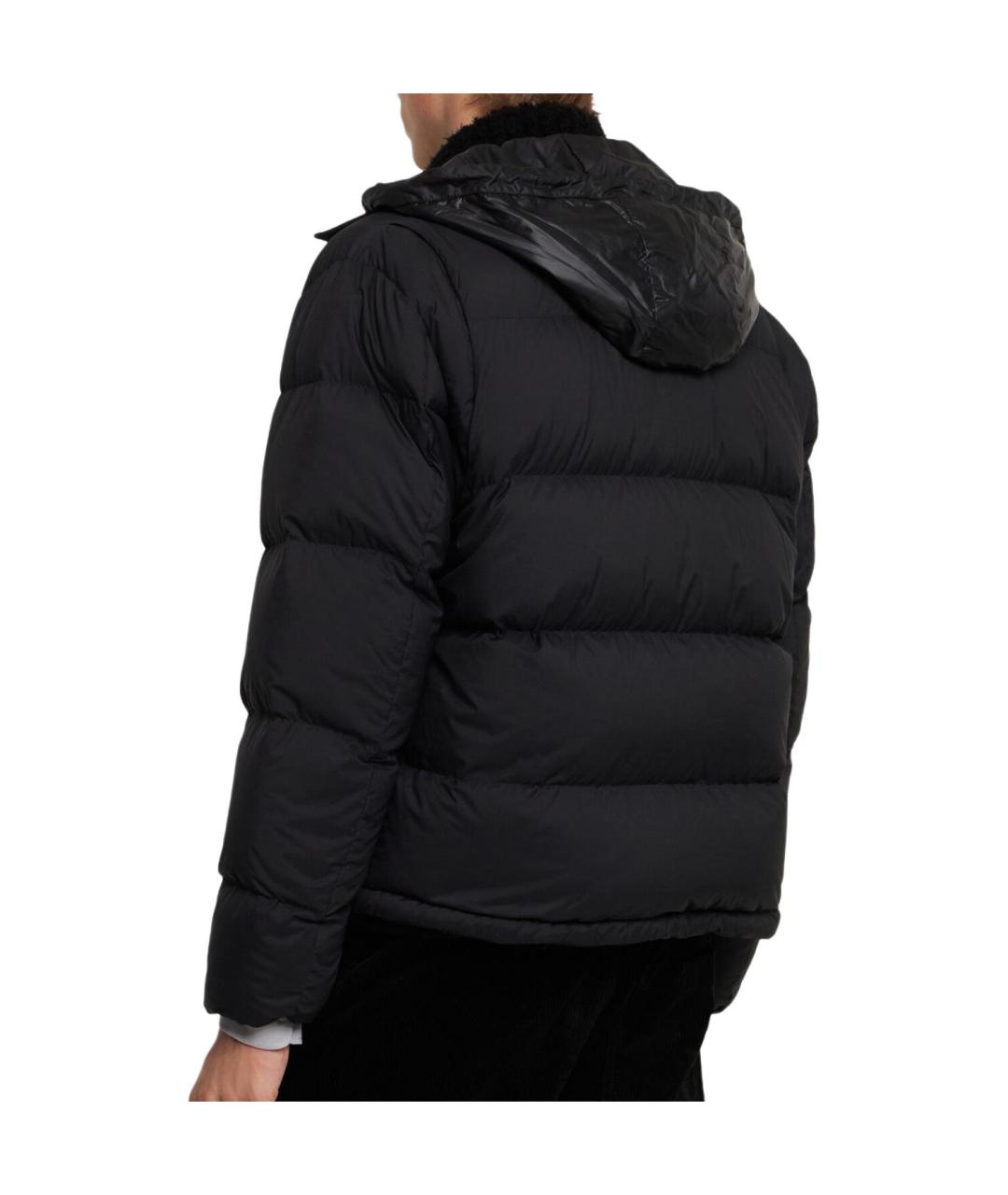 MONCLER Черный пуховик, фото 4