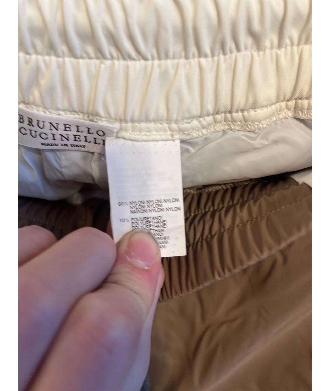 BRUNELLO CUCINELLI Коричневые повседневные брюки, фото 4
