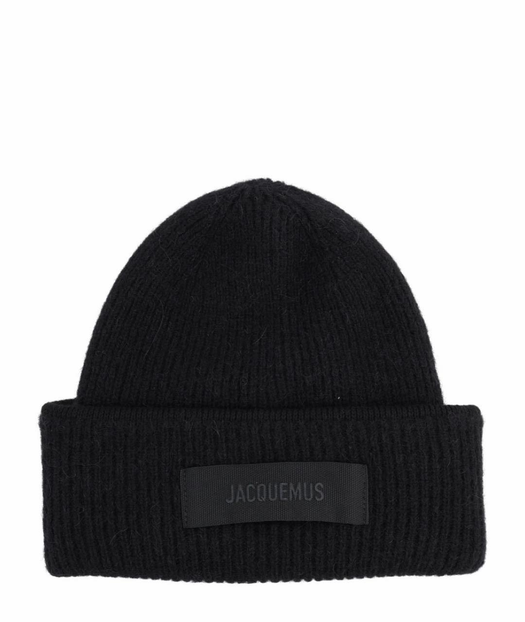 JACQUEMUS Черная шерстяная шапка, фото 1