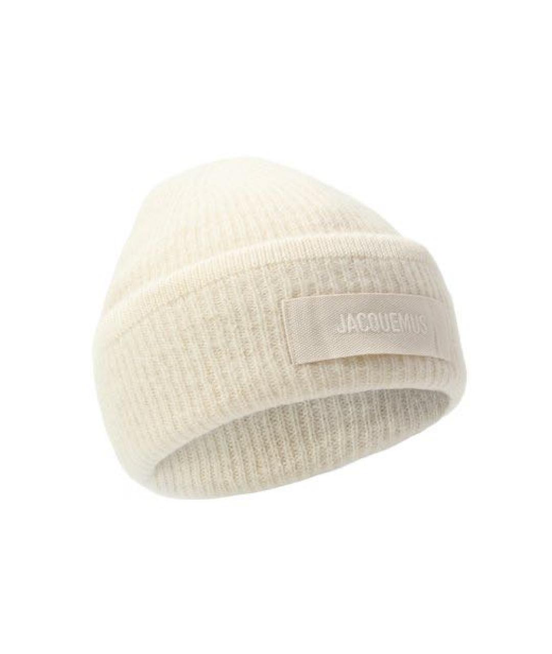 JACQUEMUS Бежевая шерстяная шапка, фото 1