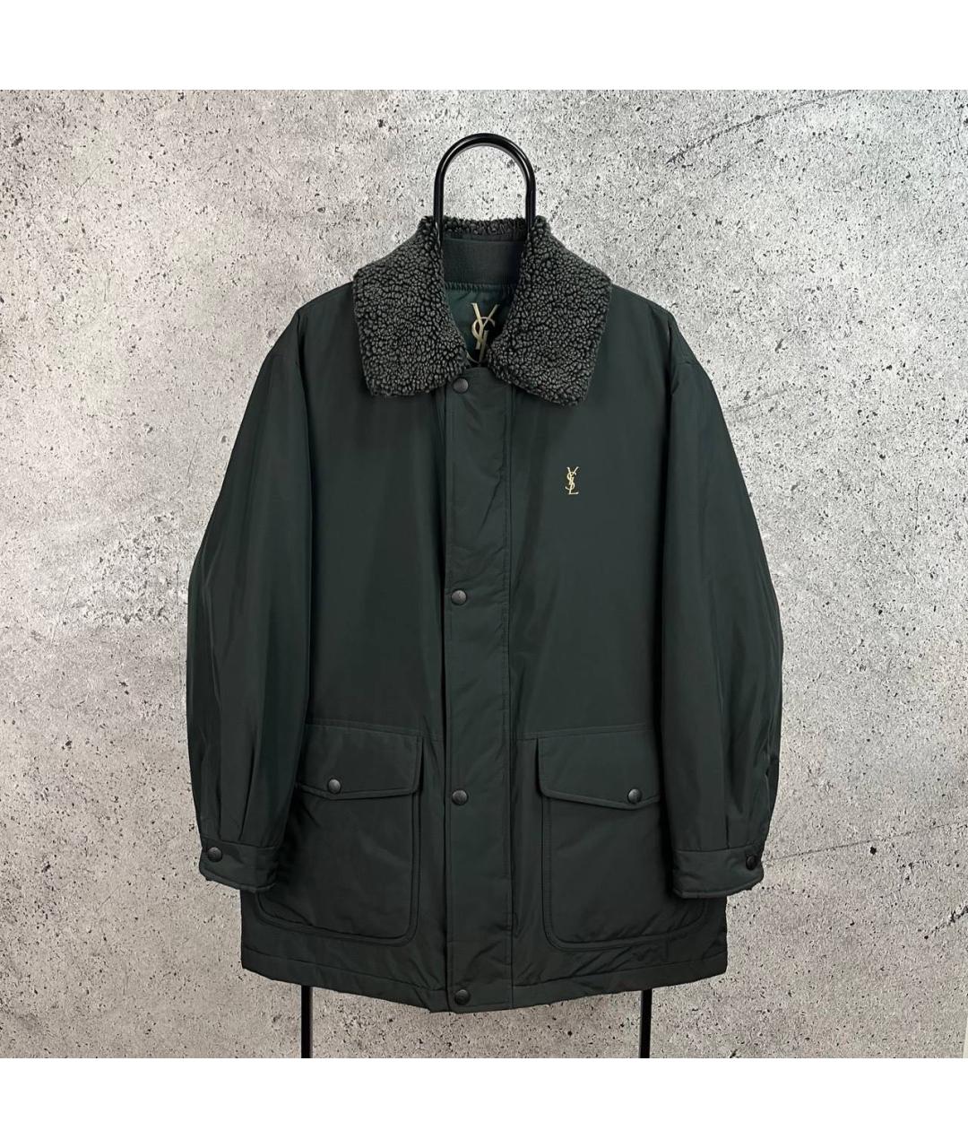 SAINT LAURENT Антрацитовая куртка, фото 9