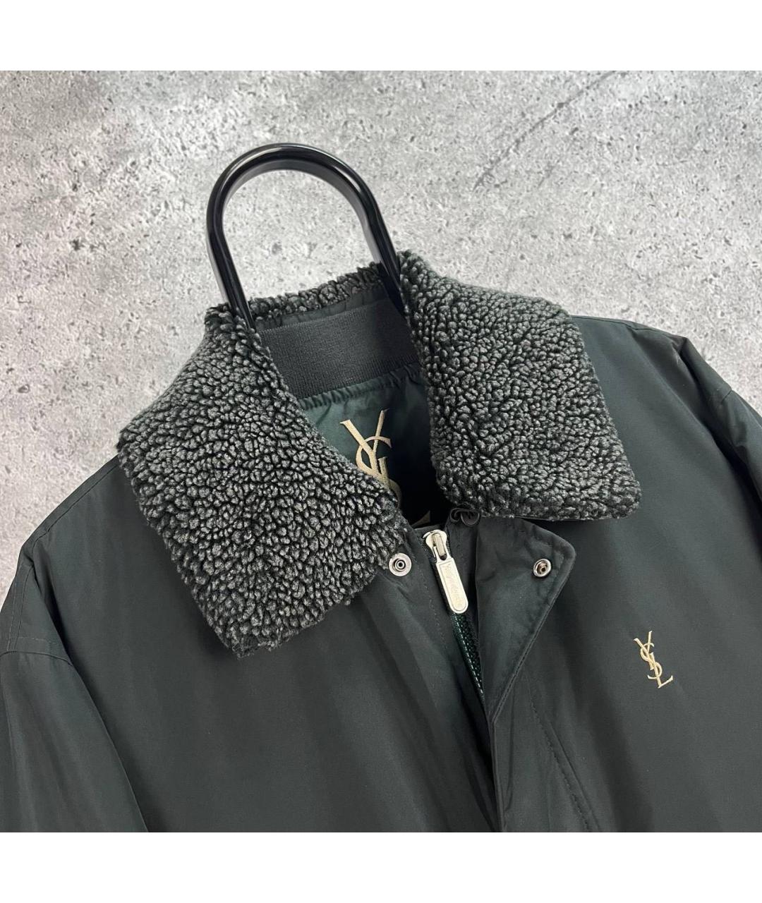 SAINT LAURENT Антрацитовая куртка, фото 3