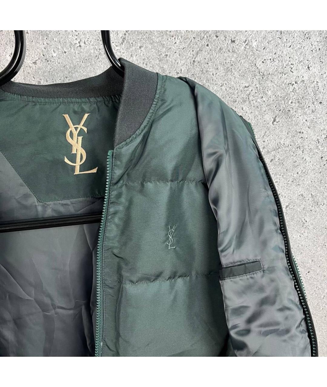 SAINT LAURENT Антрацитовая куртка, фото 6