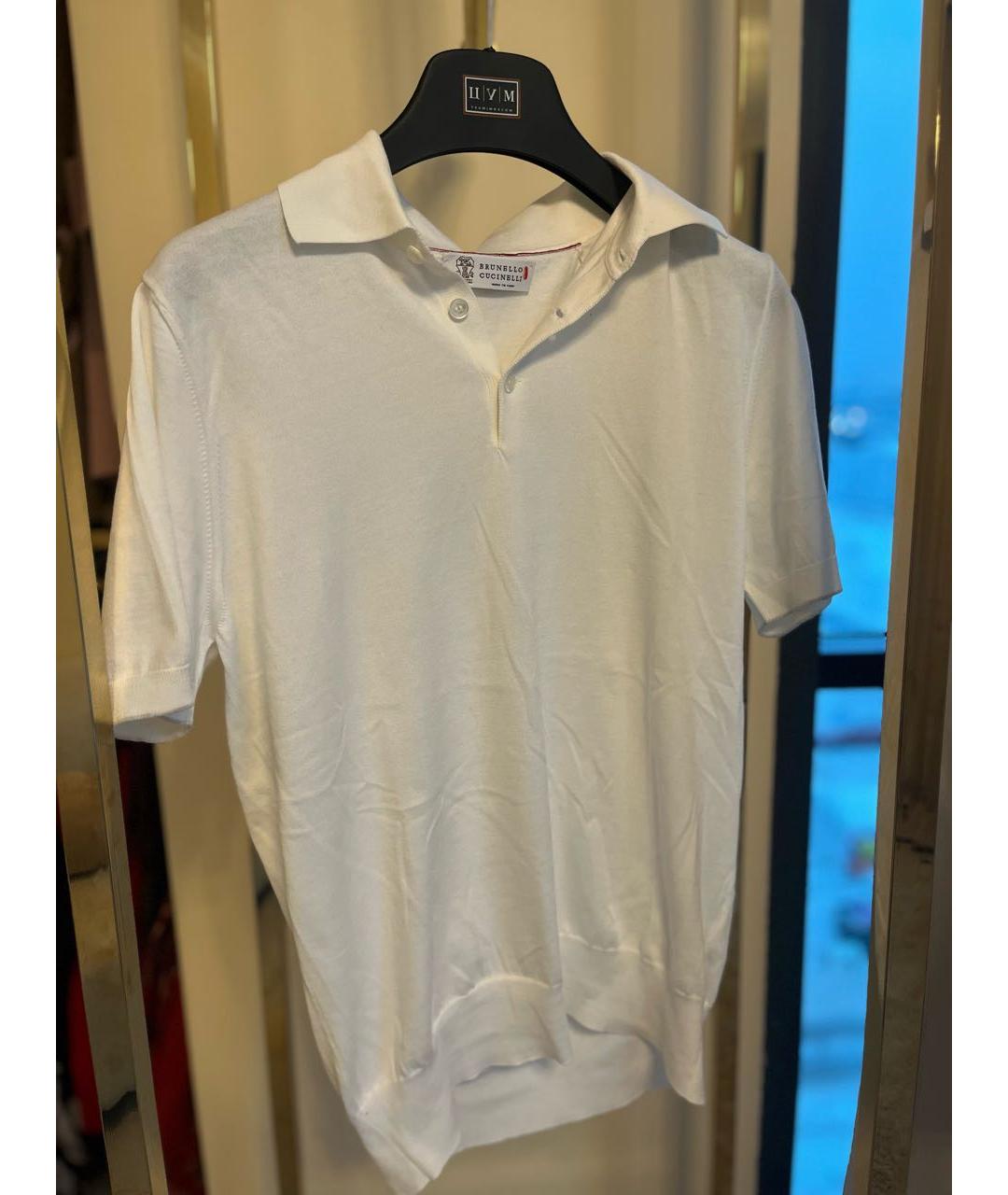 BRUNELLO CUCINELLI Бежевая хлопковая футболка, фото 5