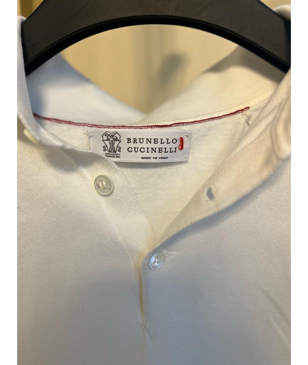 BRUNELLO CUCINELLI Бежевая хлопковая футболка, фото 2