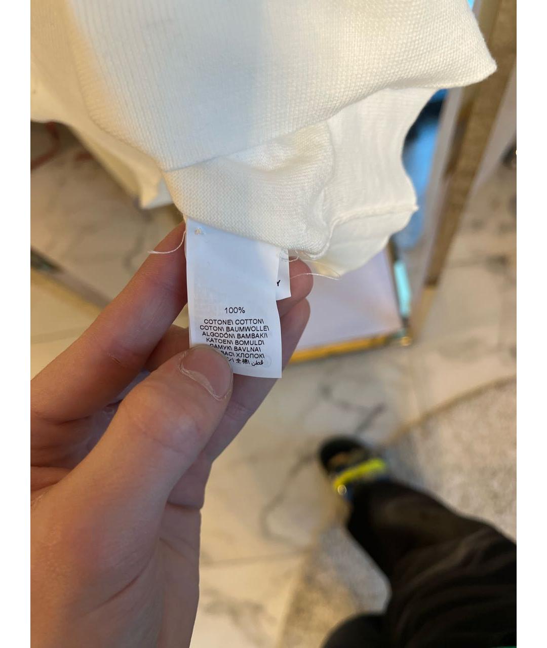 BRUNELLO CUCINELLI Бежевая хлопковая футболка, фото 3