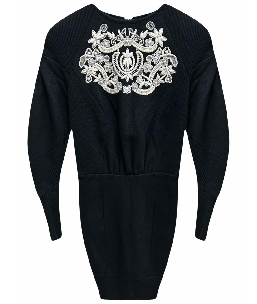 IRFE Черное шерстяное повседневное платье, фото 1