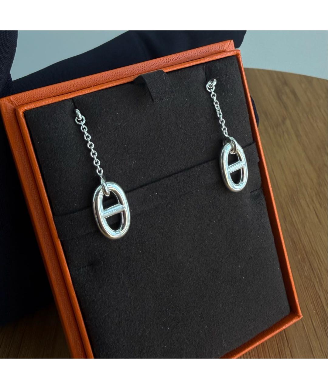 HERMES Серебряные серебряные серьги, фото 6