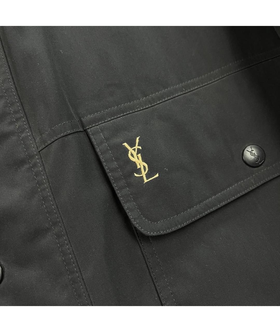 SAINT LAURENT Черная куртка, фото 3