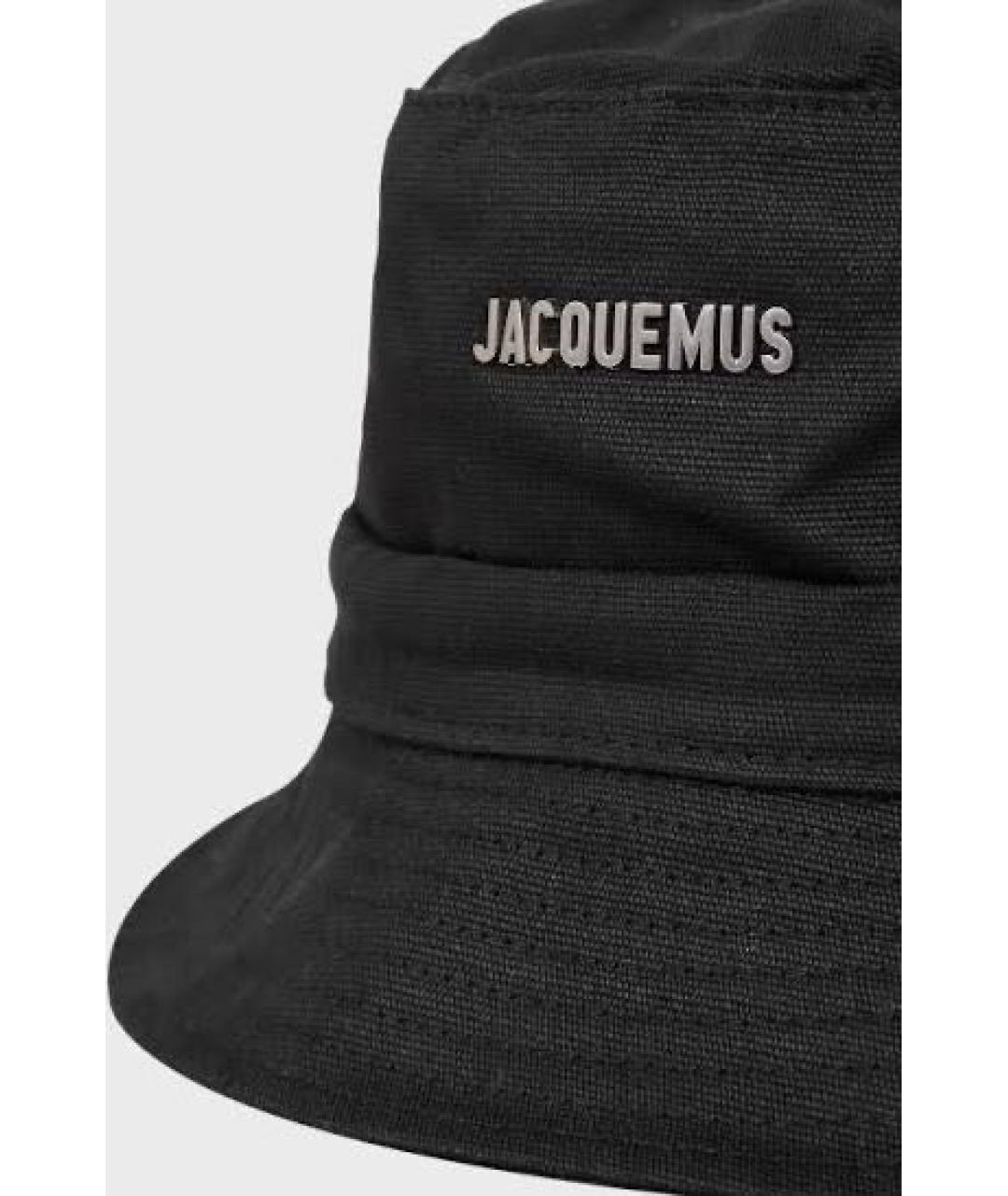 JACQUEMUS Черная хлопковая панама, фото 3