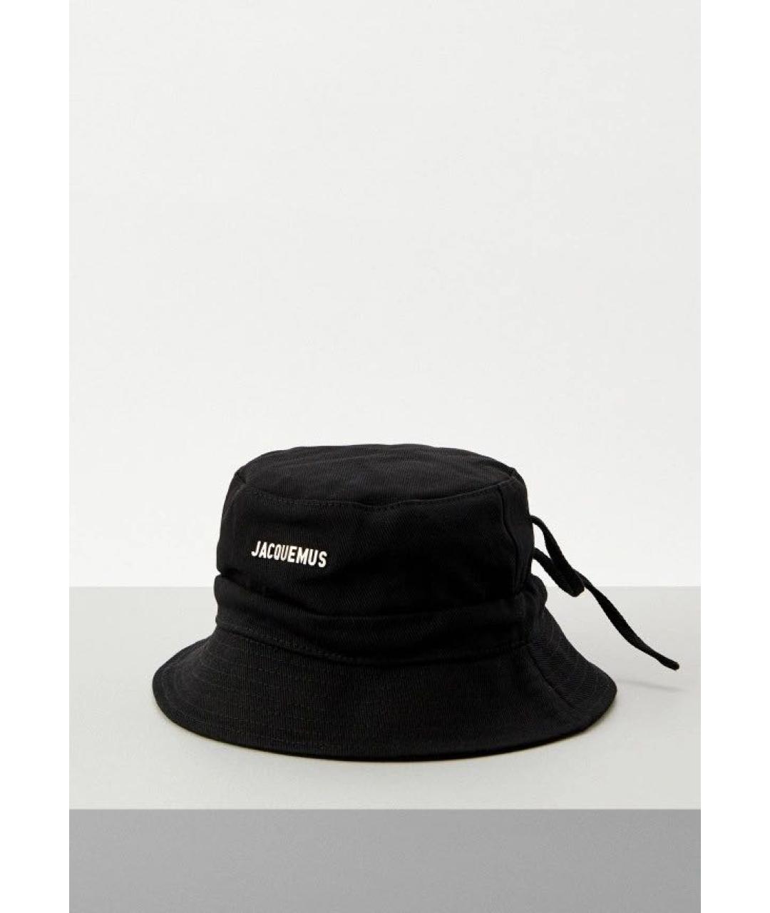 JACQUEMUS Черная хлопковая панама, фото 2