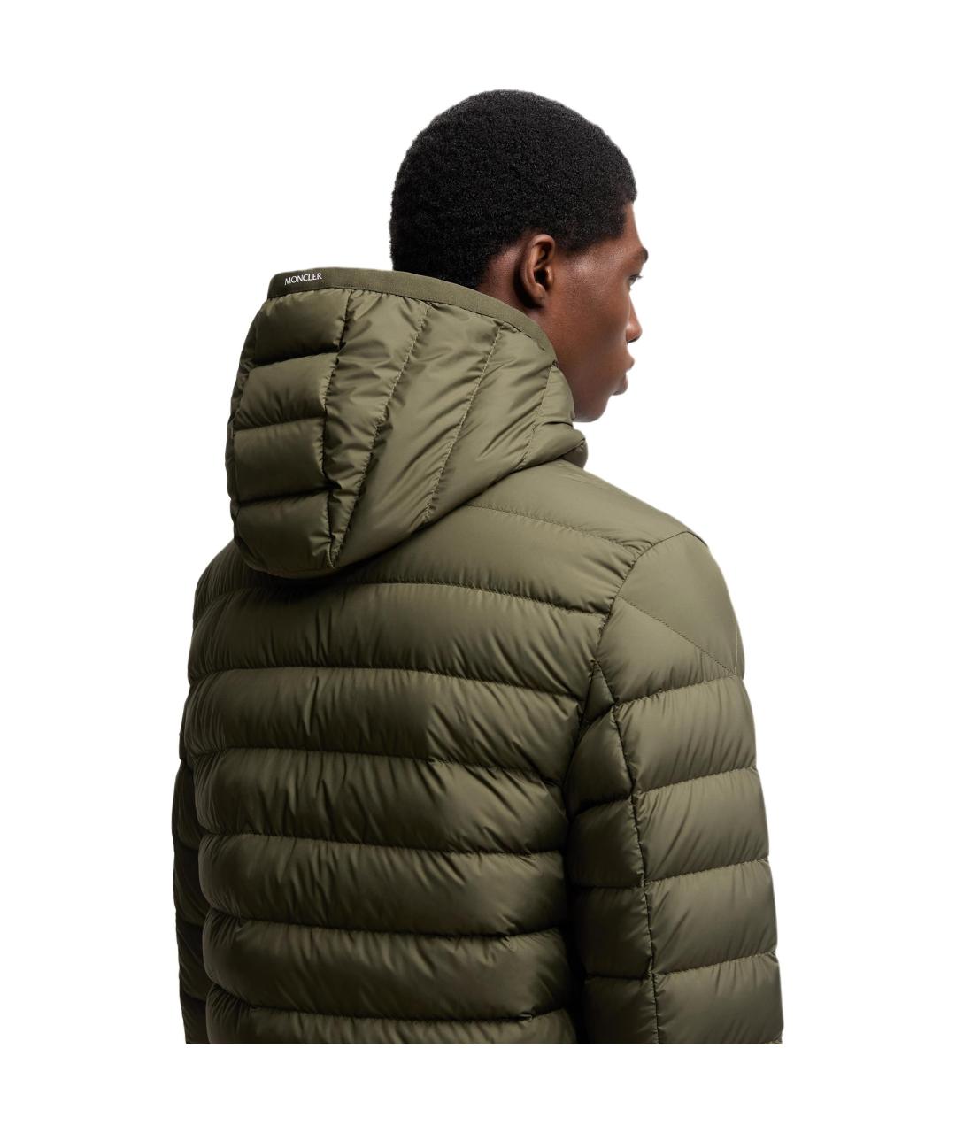 MONCLER Зеленая полиамидовая куртка, фото 5