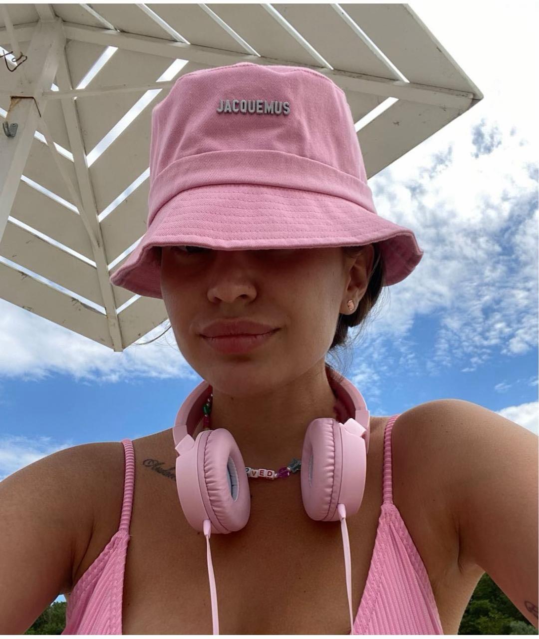 JACQUEMUS Розовая хлопковая панама, фото 2