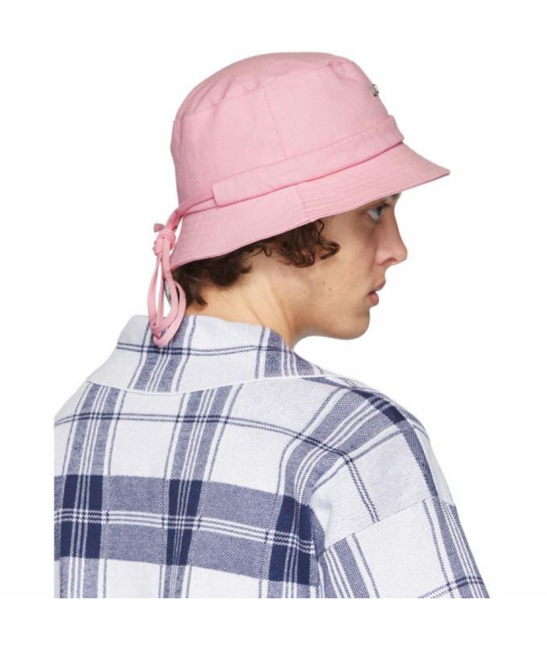 JACQUEMUS Розовая хлопковая панама, фото 4