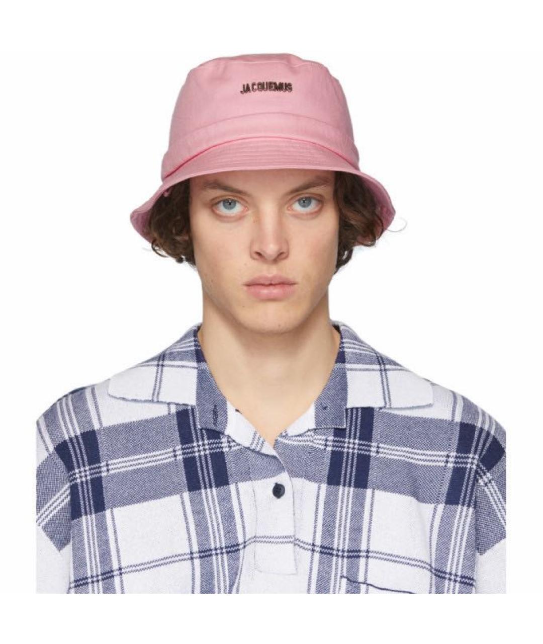 JACQUEMUS Розовая хлопковая панама, фото 3