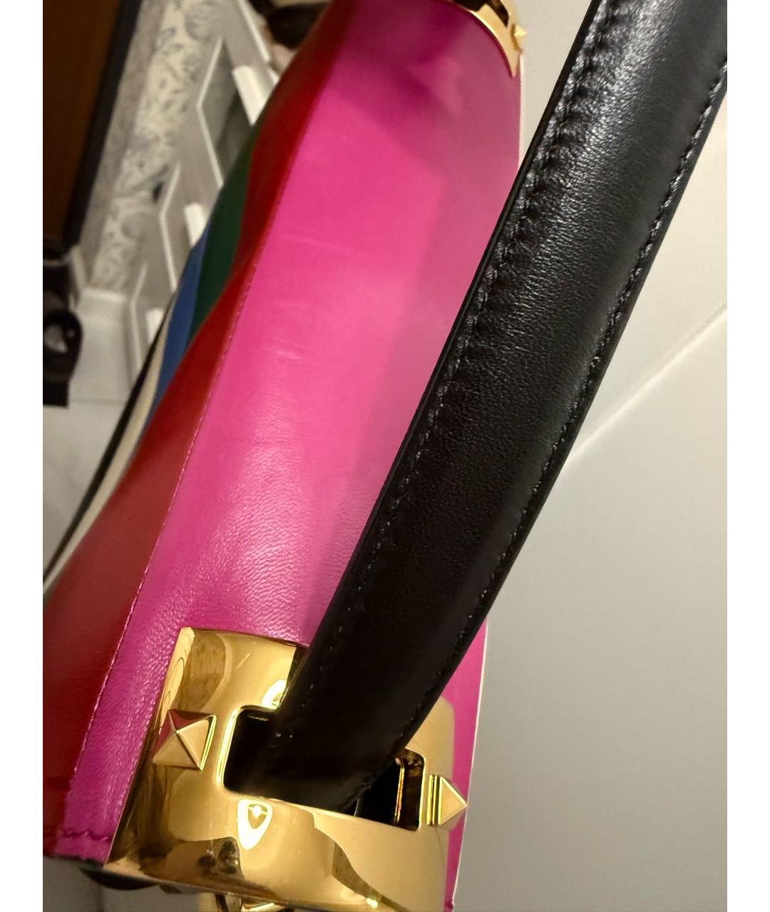 VALENTINO Мульти кожаная сумка тоут, фото 4