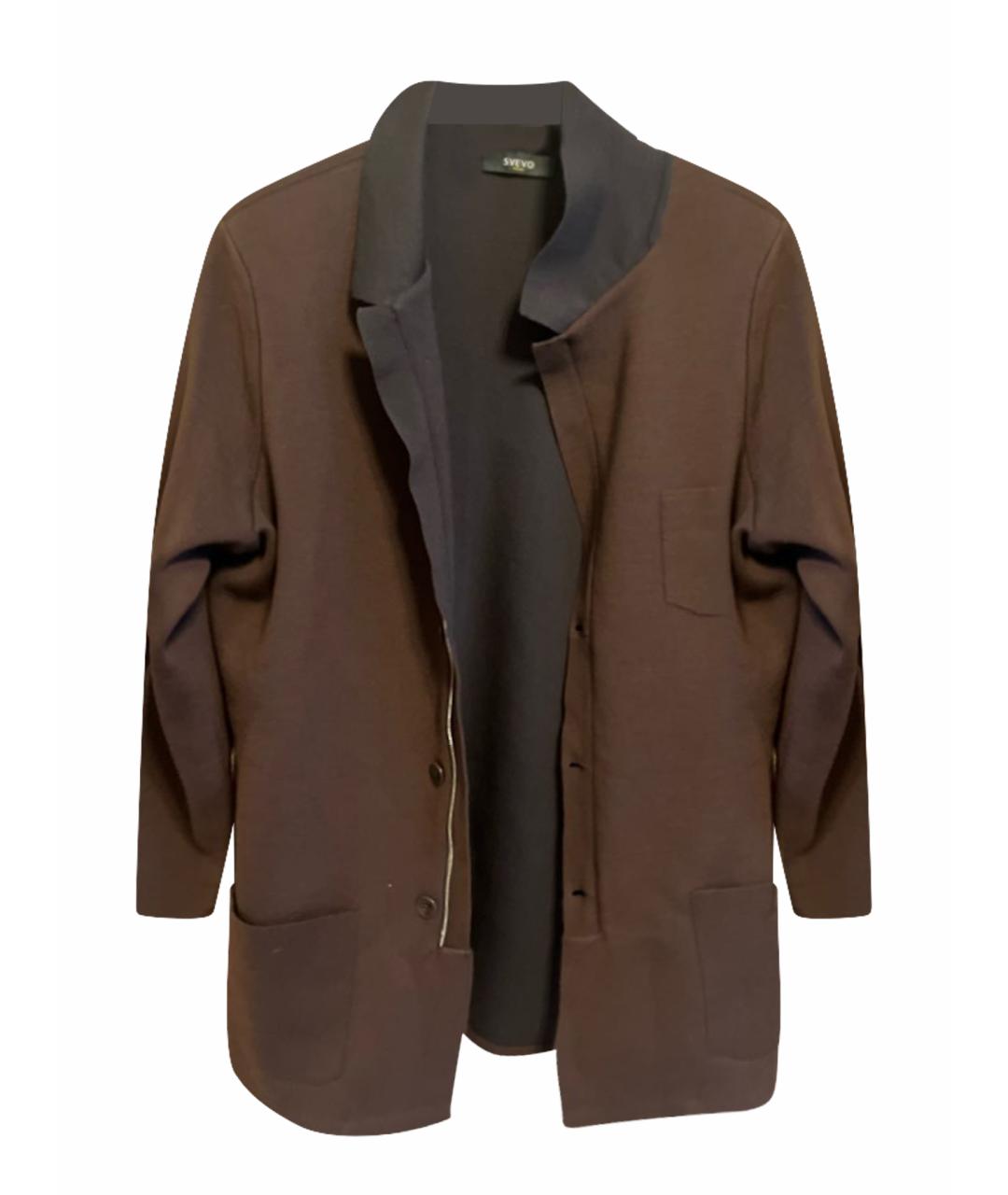 SVEVO Коричневая кашемировая куртка, фото 1