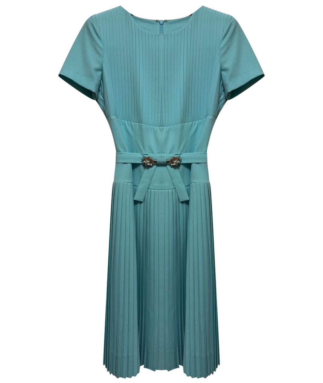 ROBERTO CAVALLI Бирюзовое коктейльное платье, фото 1