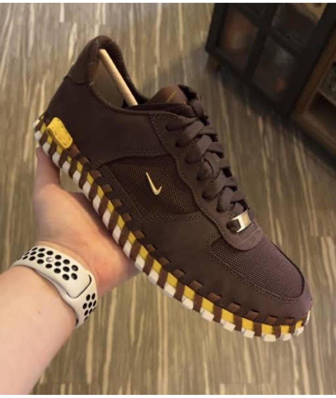 NIKE Коричневые замшевые кеды, фото 7