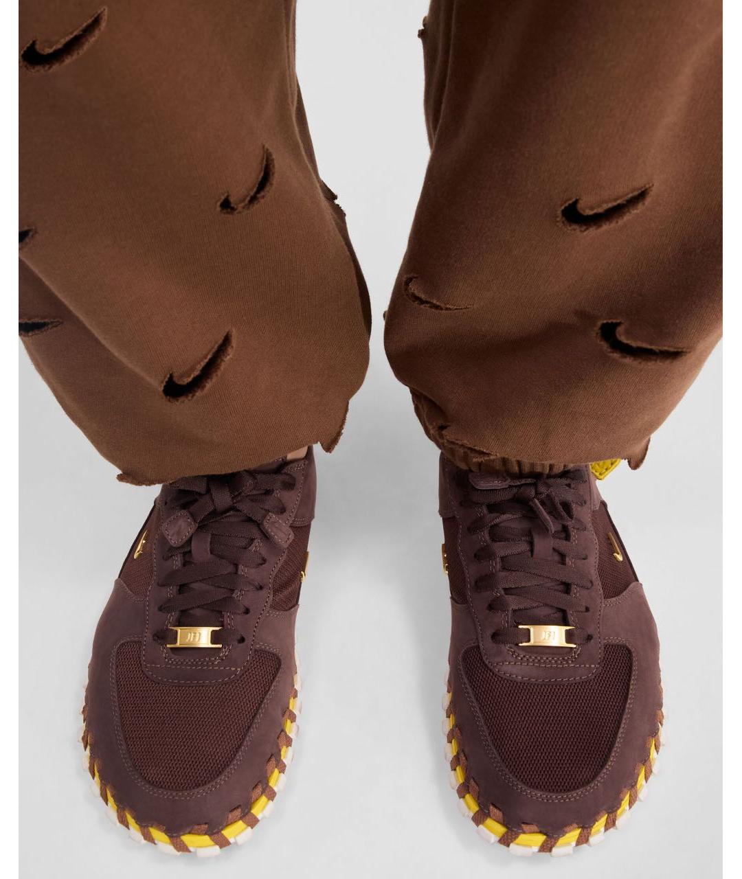 NIKE Коричневые замшевые кеды, фото 3