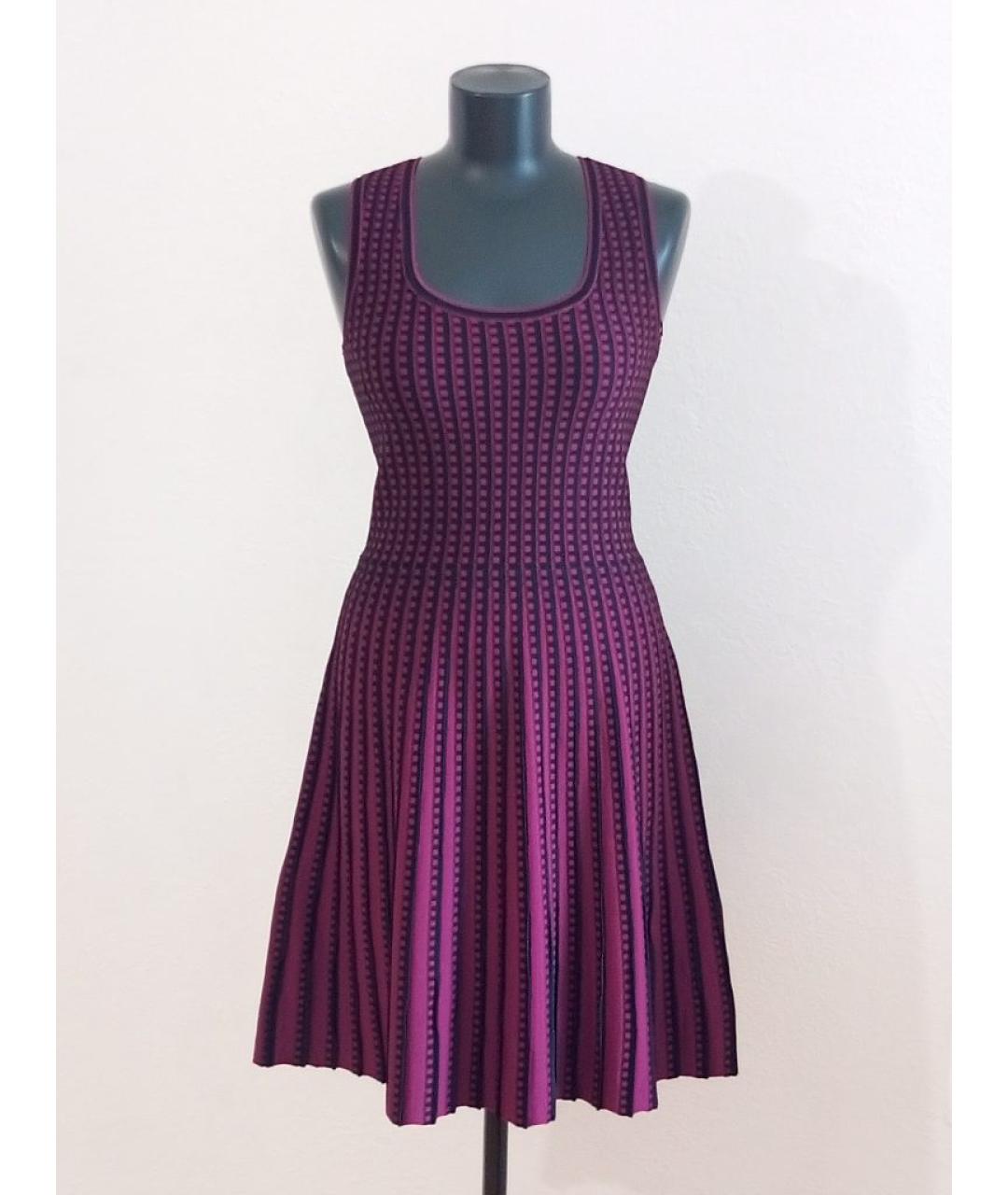 MICHAEL MICHAEL KORS Фиолетовое вискозное повседневное платье, фото 5