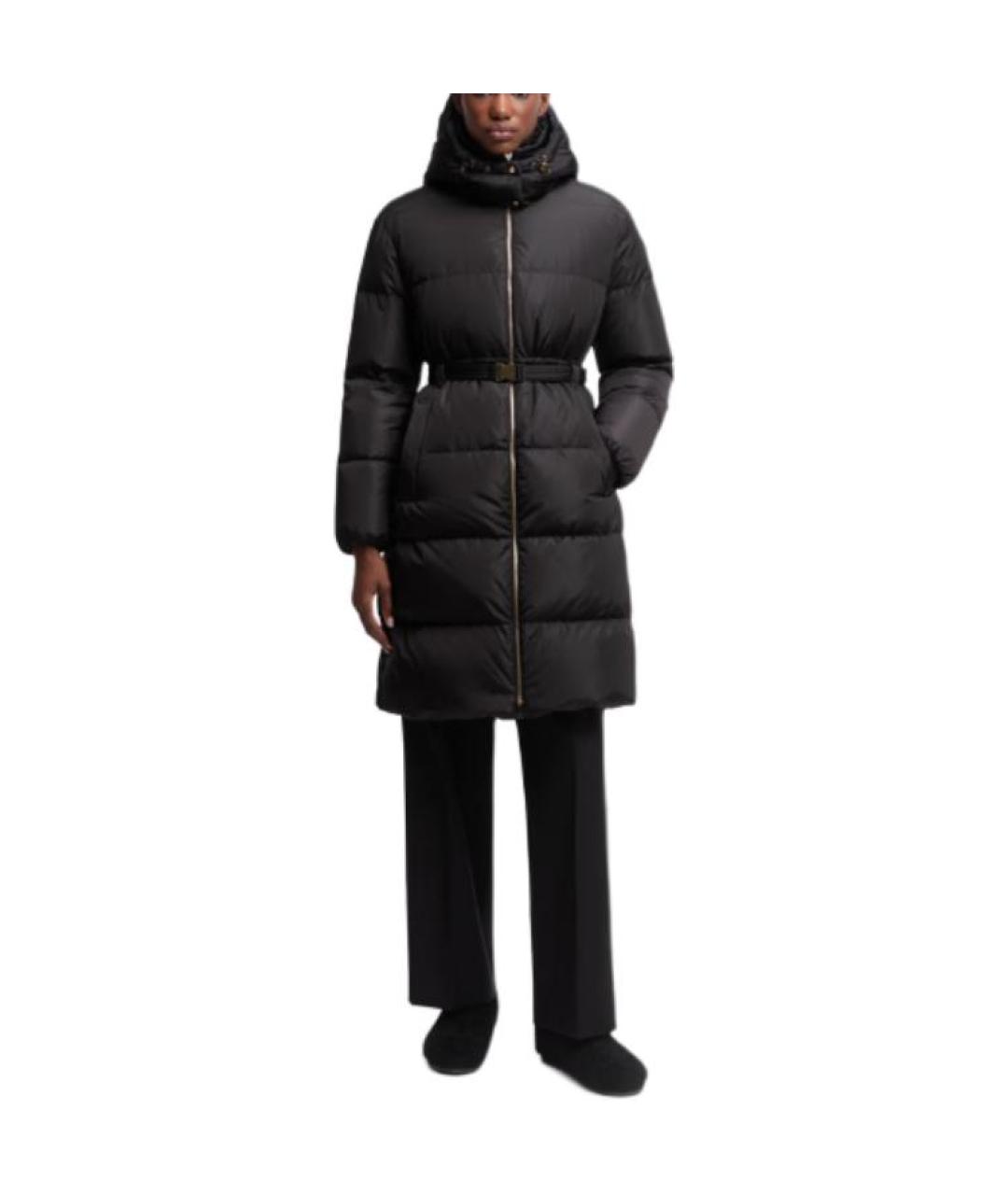 MONCLER Черный пуховик, фото 2