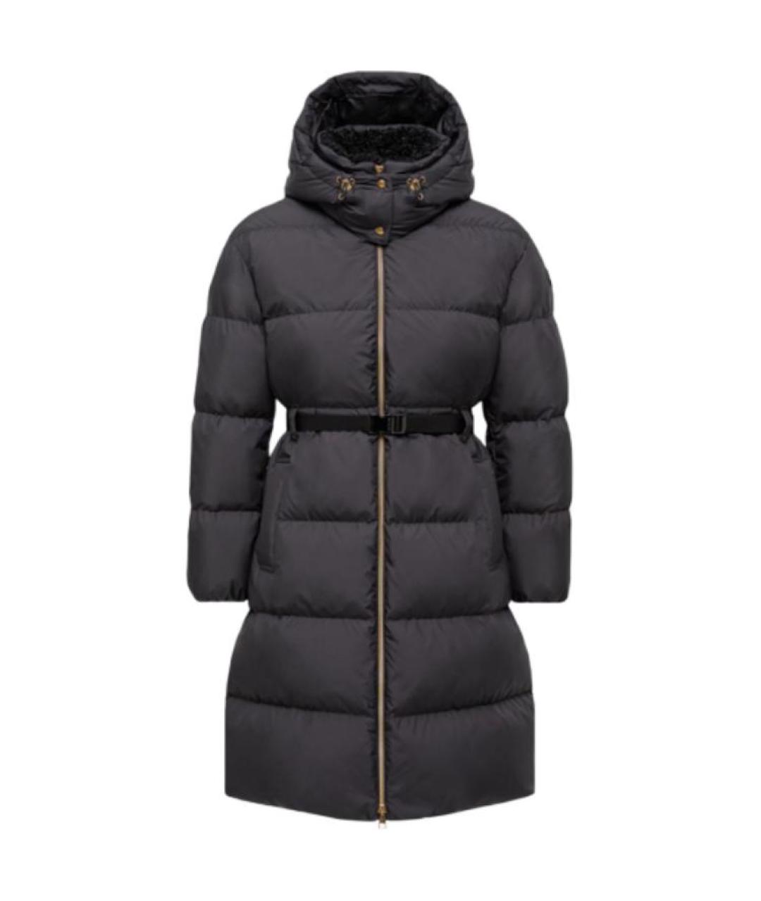 MONCLER Черный пуховик, фото 1