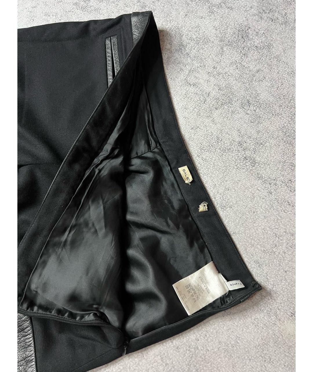 BALENCIAGA Черные шерстяные прямые брюки, фото 8