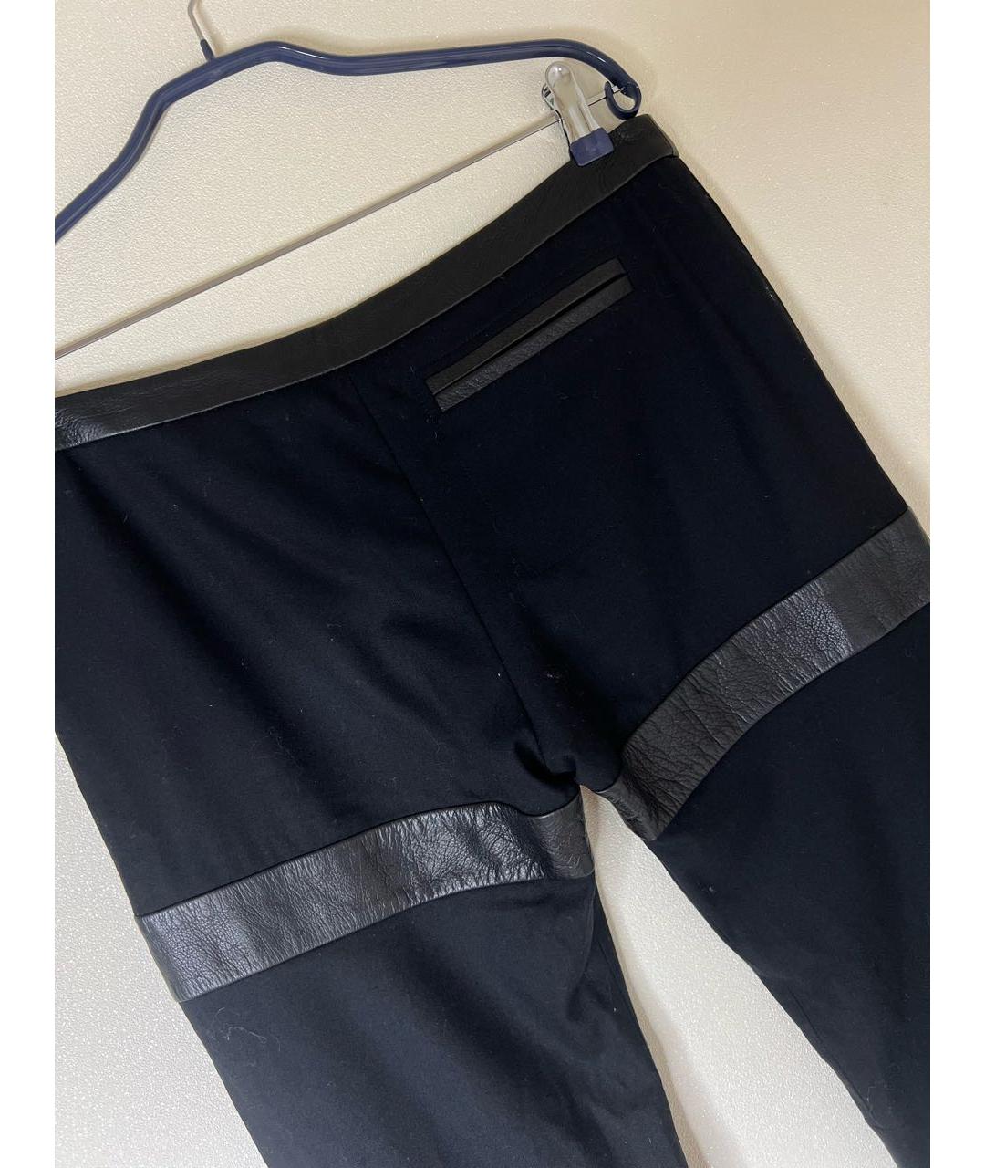 BALENCIAGA Черные шерстяные прямые брюки, фото 7