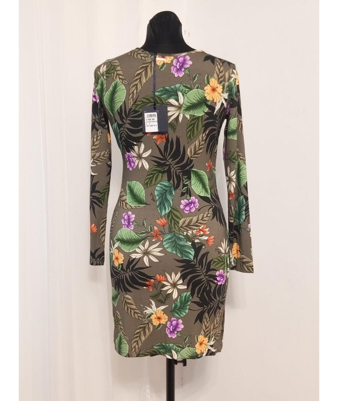 LIU JO Зеленые вискозное повседневное платье, фото 2