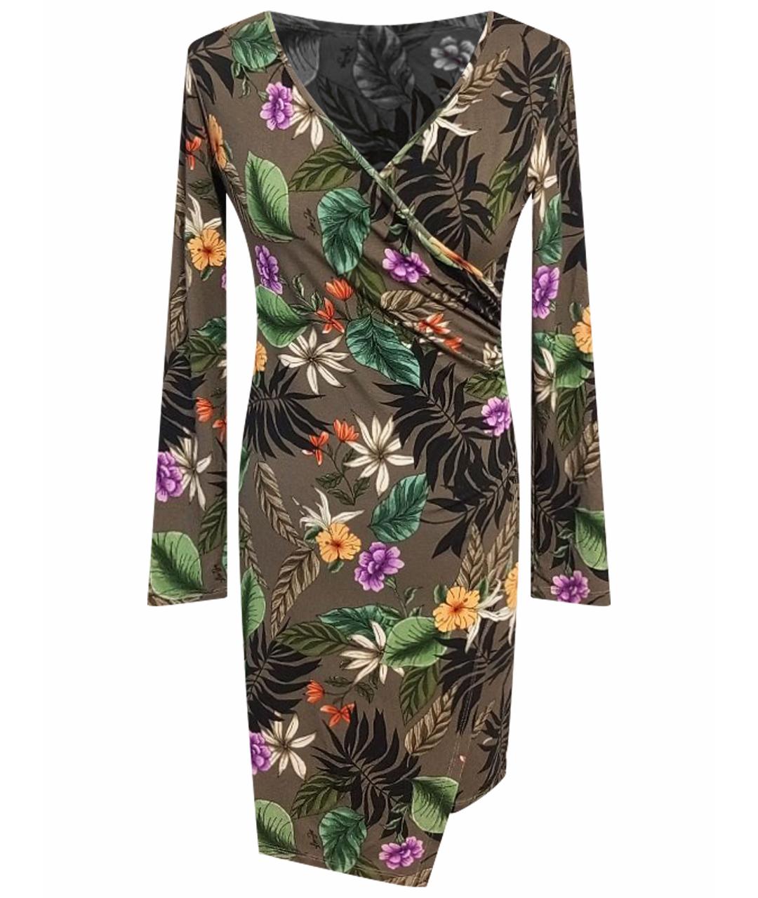 LIU JO Зеленые вискозное повседневное платье, фото 1