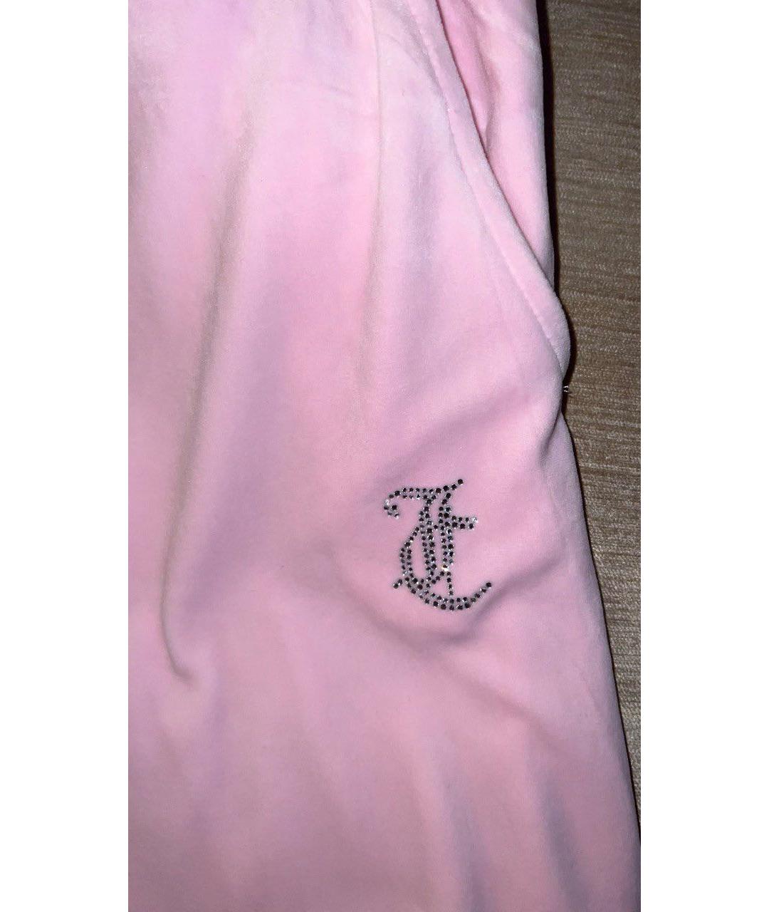 JUICY COUTURE Розовый велюровый спортивные костюмы, фото 8