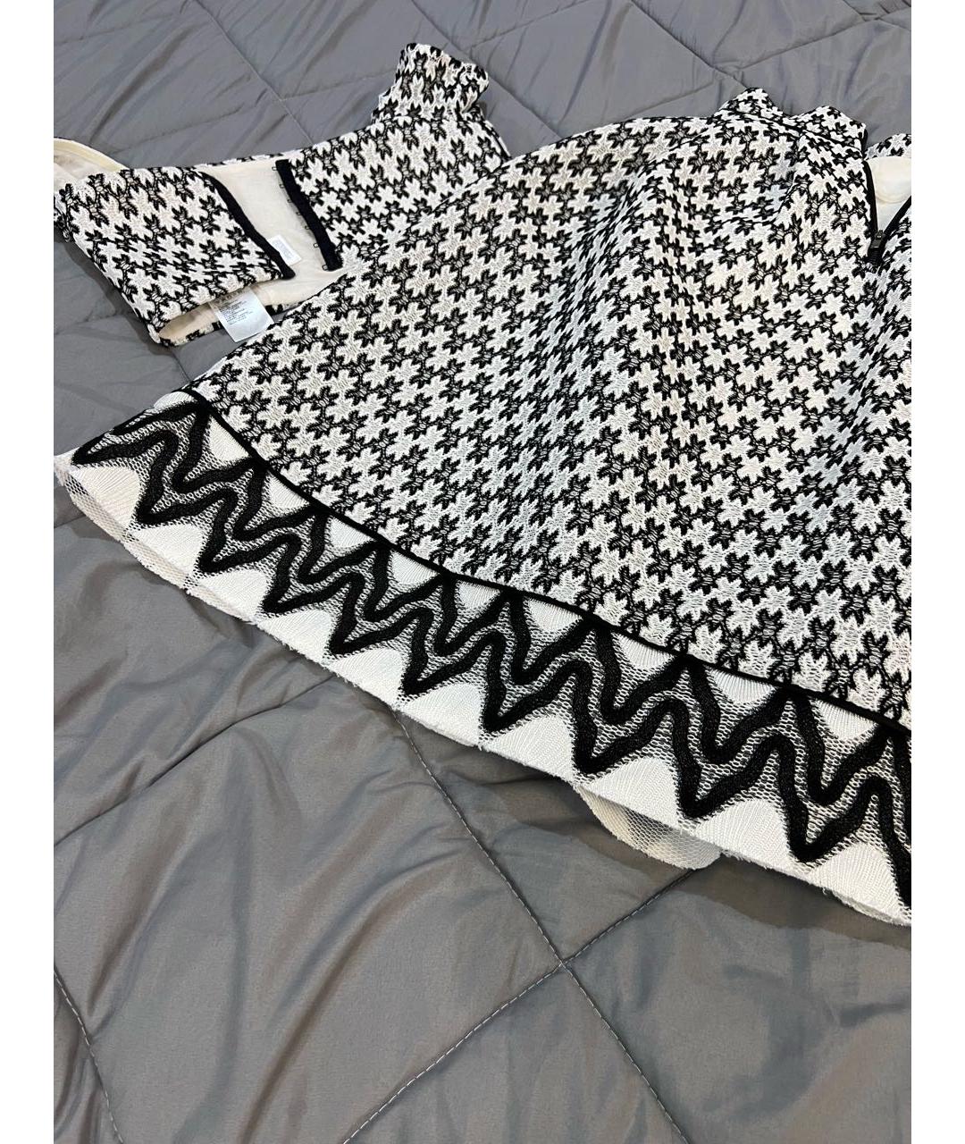 MAJE Белый хлопковый костюм с юбками, фото 5