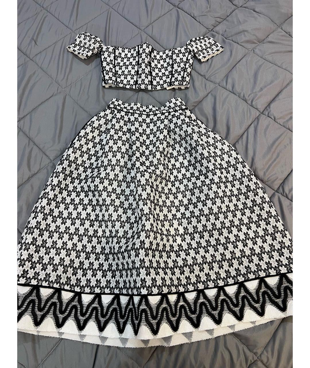 MAJE Белый хлопковый костюм с юбками, фото 8