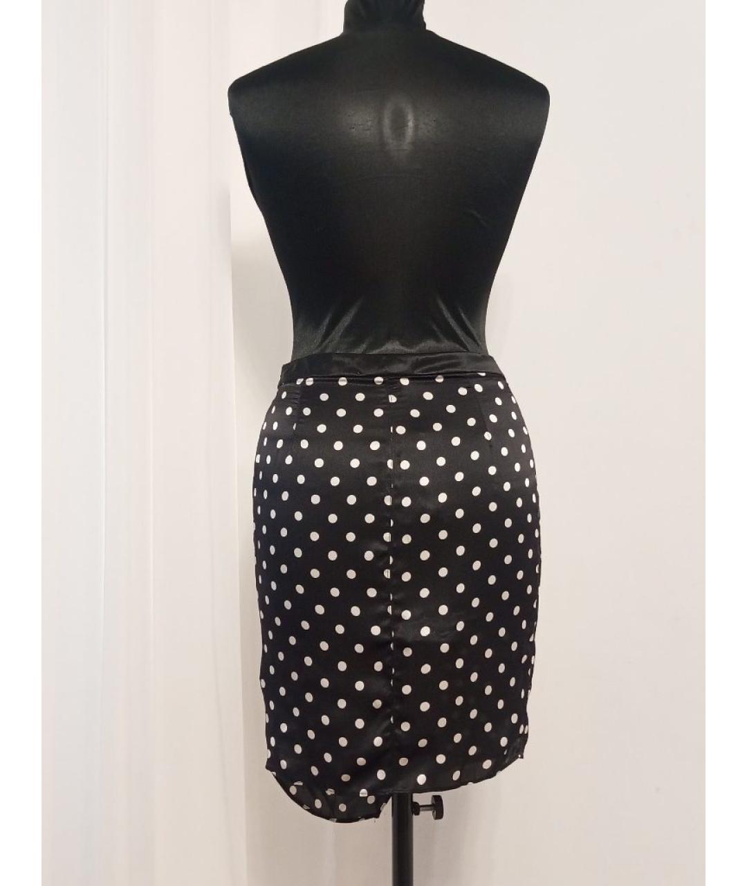 LIU JO Черная шелковая юбка миди, фото 2