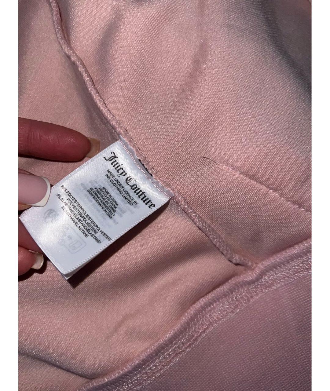 JUICY COUTURE Коралловый велюровый спортивные костюмы, фото 5