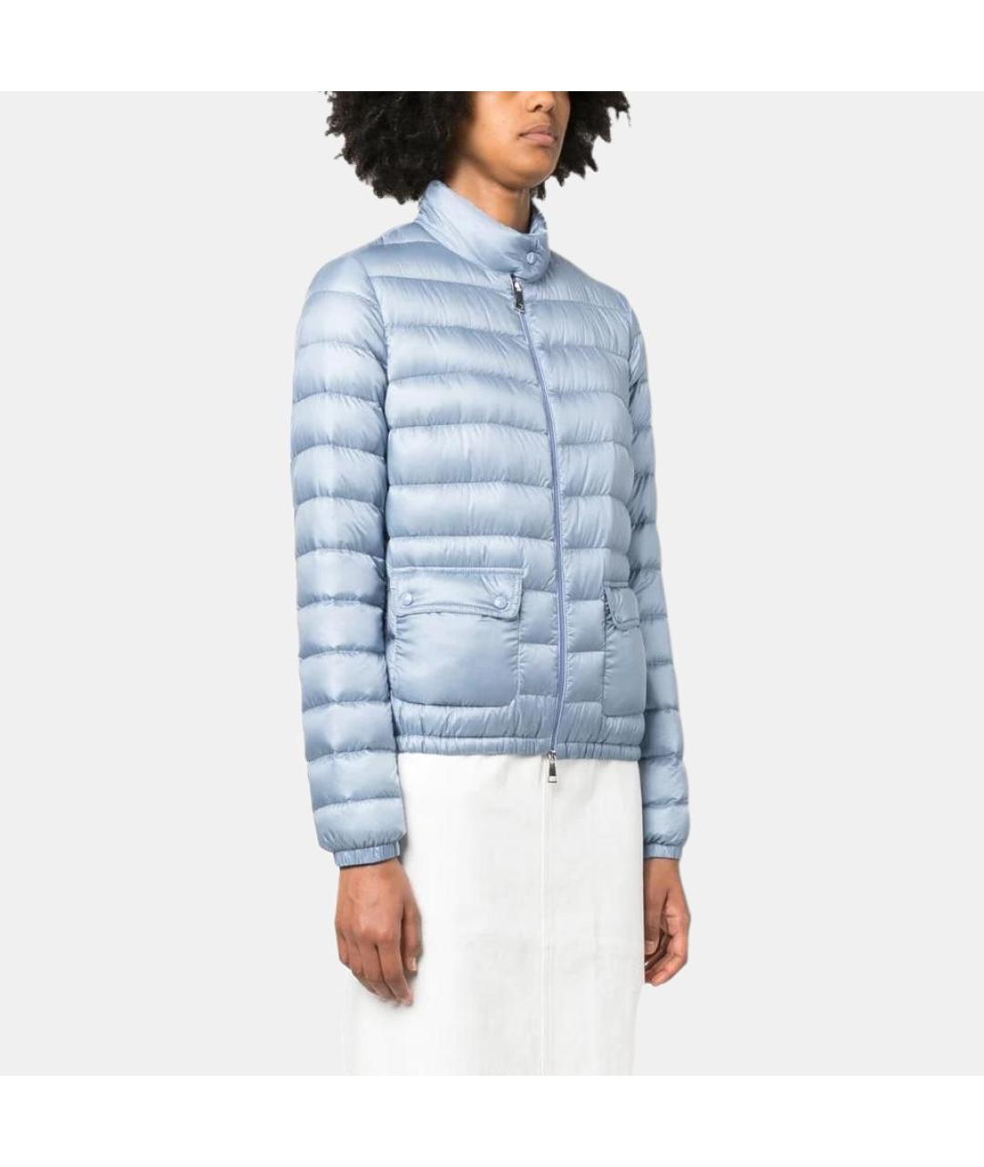 MONCLER Голубой пуховик, фото 4