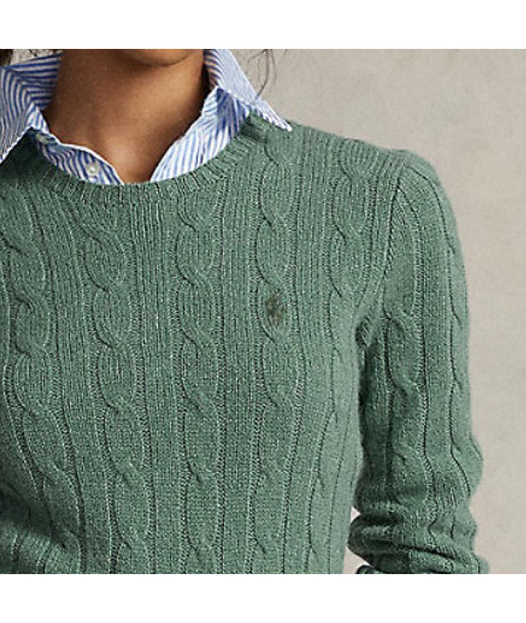 POLO RALPH LAUREN Зеленый джемпер / свитер, фото 2