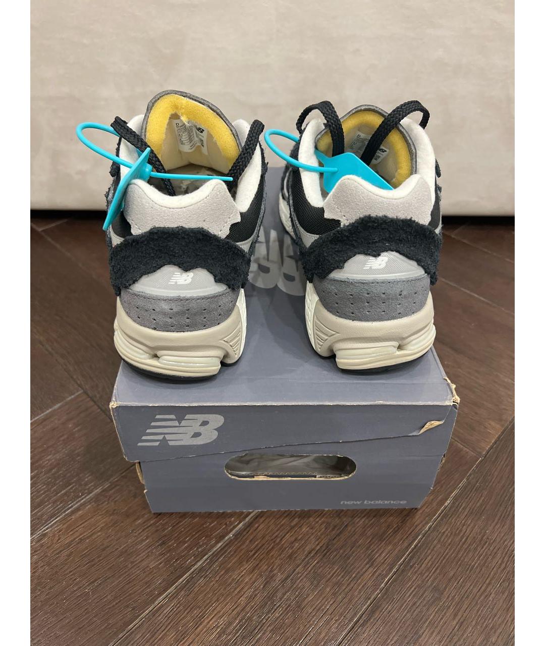 NEW BALANCE Черные замшевые низкие кроссовки / кеды, фото 2