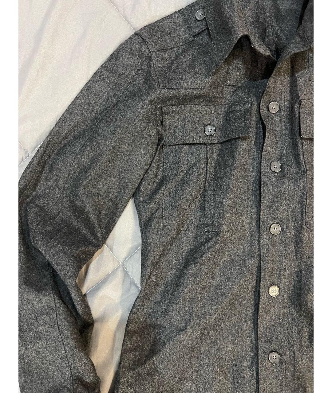 STELLA MCCARTNEY Серая шерстяная рубашка, фото 4