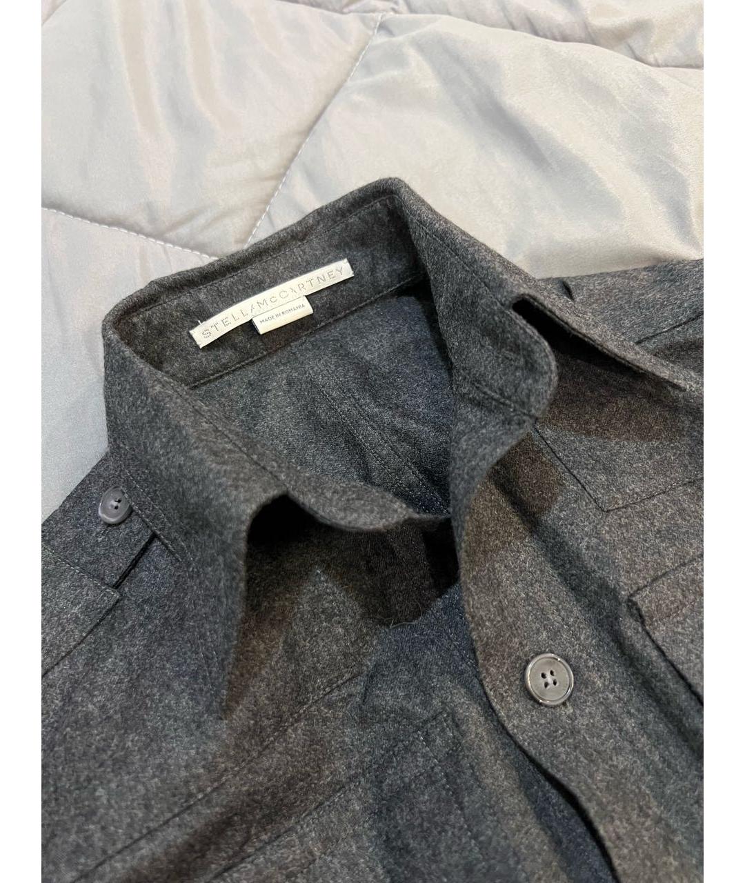 STELLA MCCARTNEY Серая шерстяная рубашка, фото 3