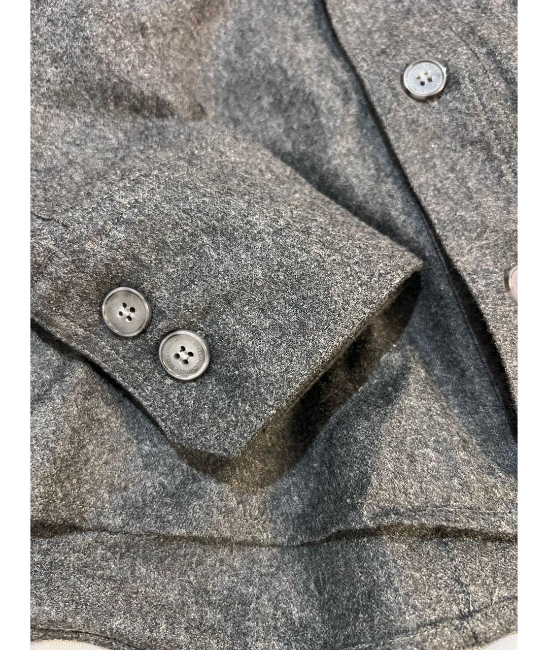 STELLA MCCARTNEY Серая шерстяная рубашка, фото 5