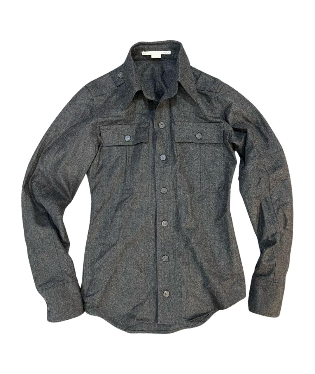 STELLA MCCARTNEY Серая шерстяная рубашка, фото 1