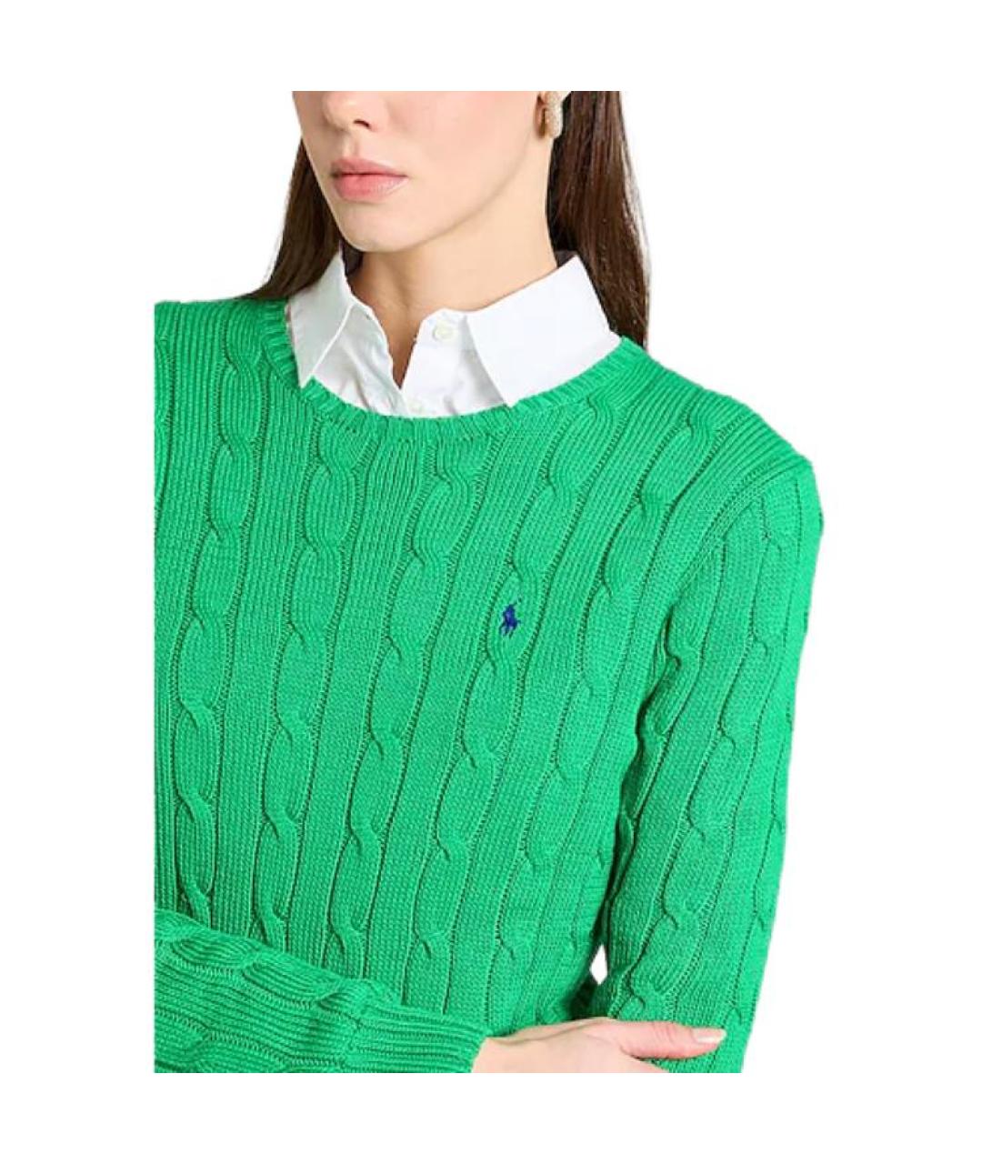 POLO RALPH LAUREN Зеленый джемпер / свитер, фото 5