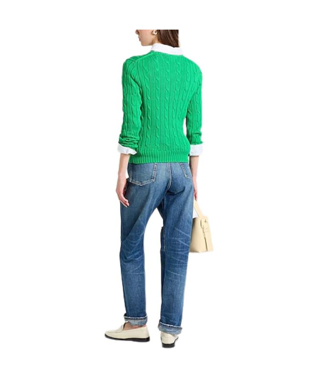 POLO RALPH LAUREN Зеленый джемпер / свитер, фото 4