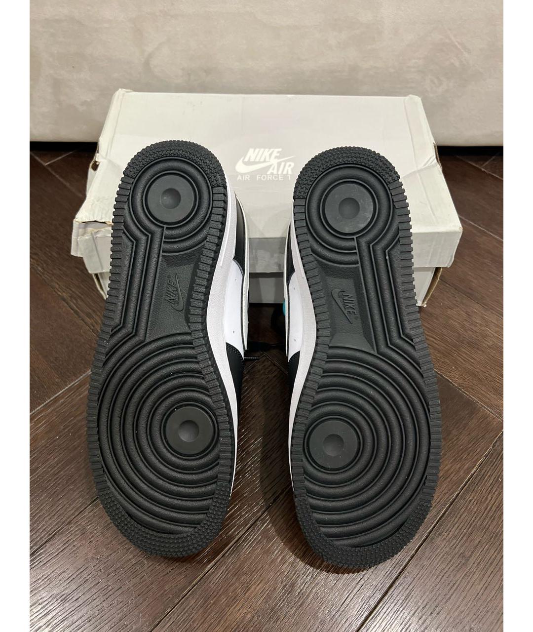NIKE Белые кожаные низкие кроссовки / кеды, фото 4