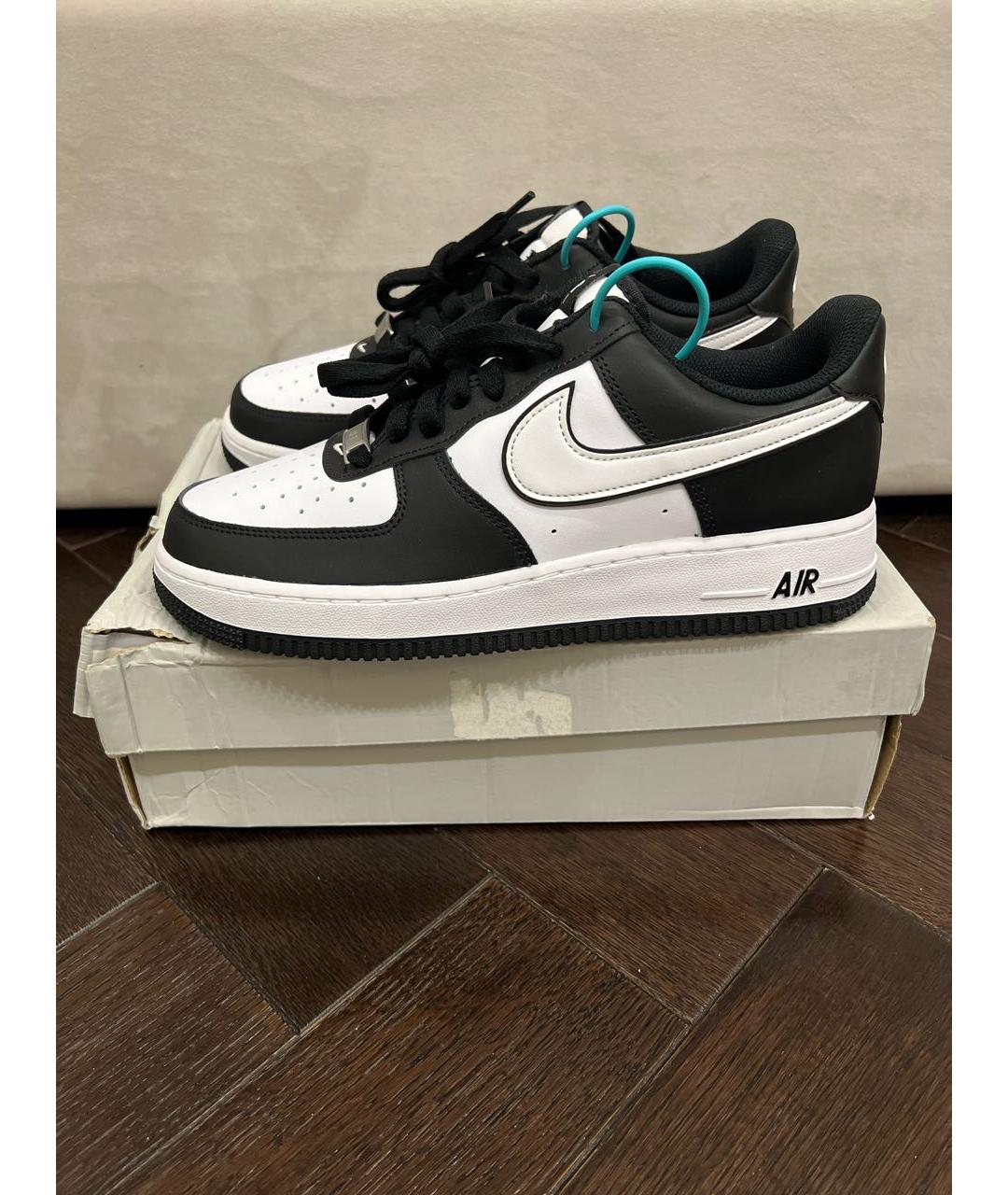 NIKE Белые кожаные низкие кроссовки / кеды, фото 6