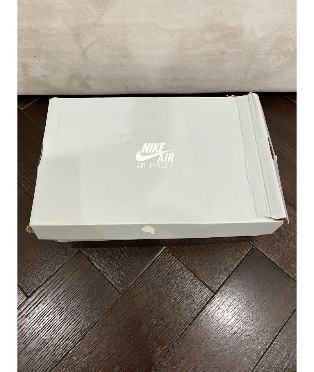 NIKE Белые кожаные кроссовки, фото 6